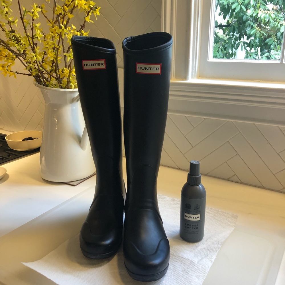 Hunter Rain Boots — Original + Rubber Buffer.